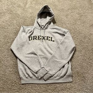 Gray Drexel University DU Hoodie Size M